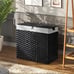 130L Wicker Laundry Baskets Foldable 2 Removable Liner Bags