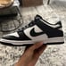 black and white dunks