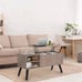 Lift Top Coffee Table with Hidden Compartment & 2 Storage Shelves - Living Room