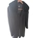 Vintage Cinzia Rocca Wool Coat Long Black Fur Collar Italian