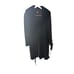 Vintage Cinzia Rocca Wool Coat Long Black Fur Collar Italian