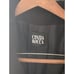 Vintage Cinzia Rocca Wool Coat Long Black Fur Collar Italian