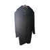 Vintage Cinzia Rocca Wool Coat Long Black Fur Collar Italian