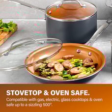 Pots and Pans Set 12 Piece Metal Utensil & Dishwasher Safe gf1