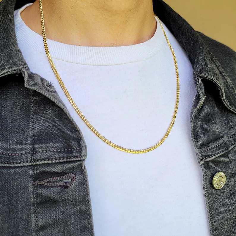 Solid 14k Gold Miami Cuban Chain - 3.3mm - 24\