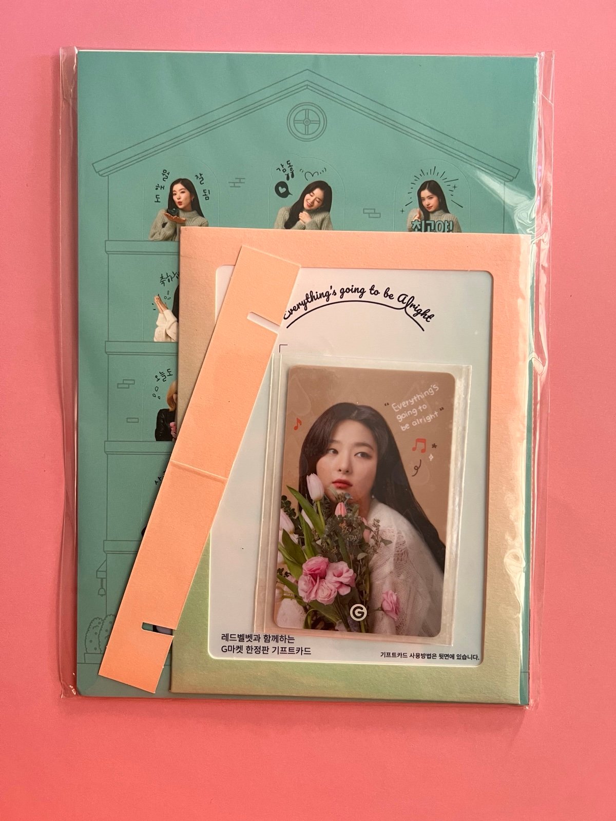 Red Velvet Seulgi Gmarket Special Package Bromide, Postcard and Sticker Set