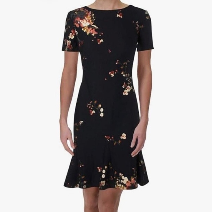 LAUREN RALPH LAUREN GREEN TAG FLORAL DRESS