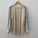 Chloe silk champagne belted blouse