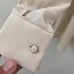 Chloe silk champagne belted blouse