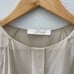 Chloe silk champagne belted blouse