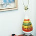 MCM Adrian Pearsall Era mid century porcelain orange danish modern LAMP