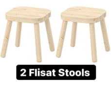 2 IKEA Flisat Children's Stools