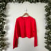 Lululemon Athletic Muscle Love Long Sleeve Shirt Motif Red Women’s Size 6