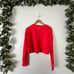 Lululemon Athletic Muscle Love Long Sleeve Shirt Motif Red Women’s Size 6