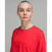 Lululemon Athletic Muscle Love Long Sleeve Shirt Motif Red Women’s Size 6