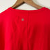 Lululemon Athletic Muscle Love Long Sleeve Shirt Motif Red Women’s Size 6
