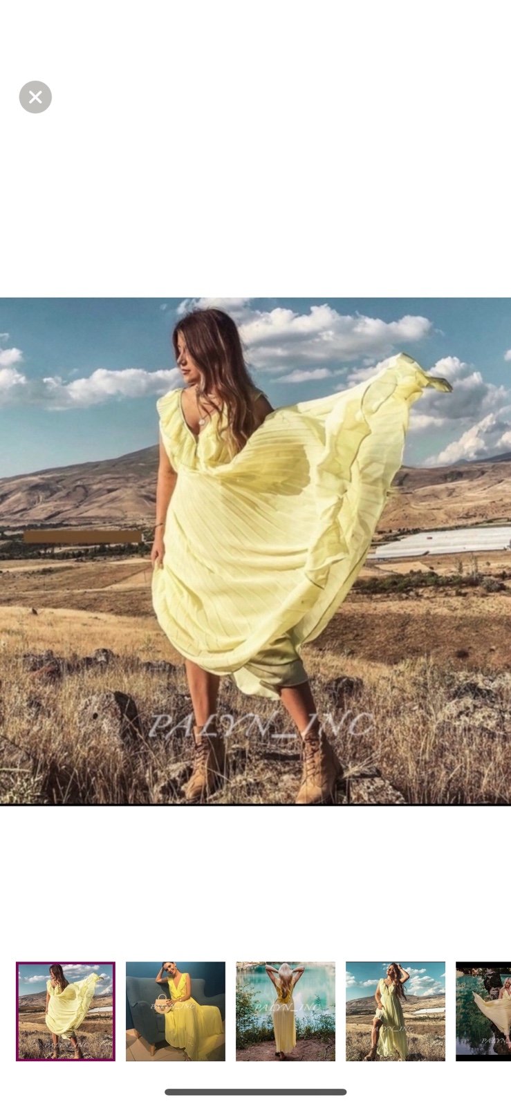 Zara Maxi Dress New In Yellow with pleads