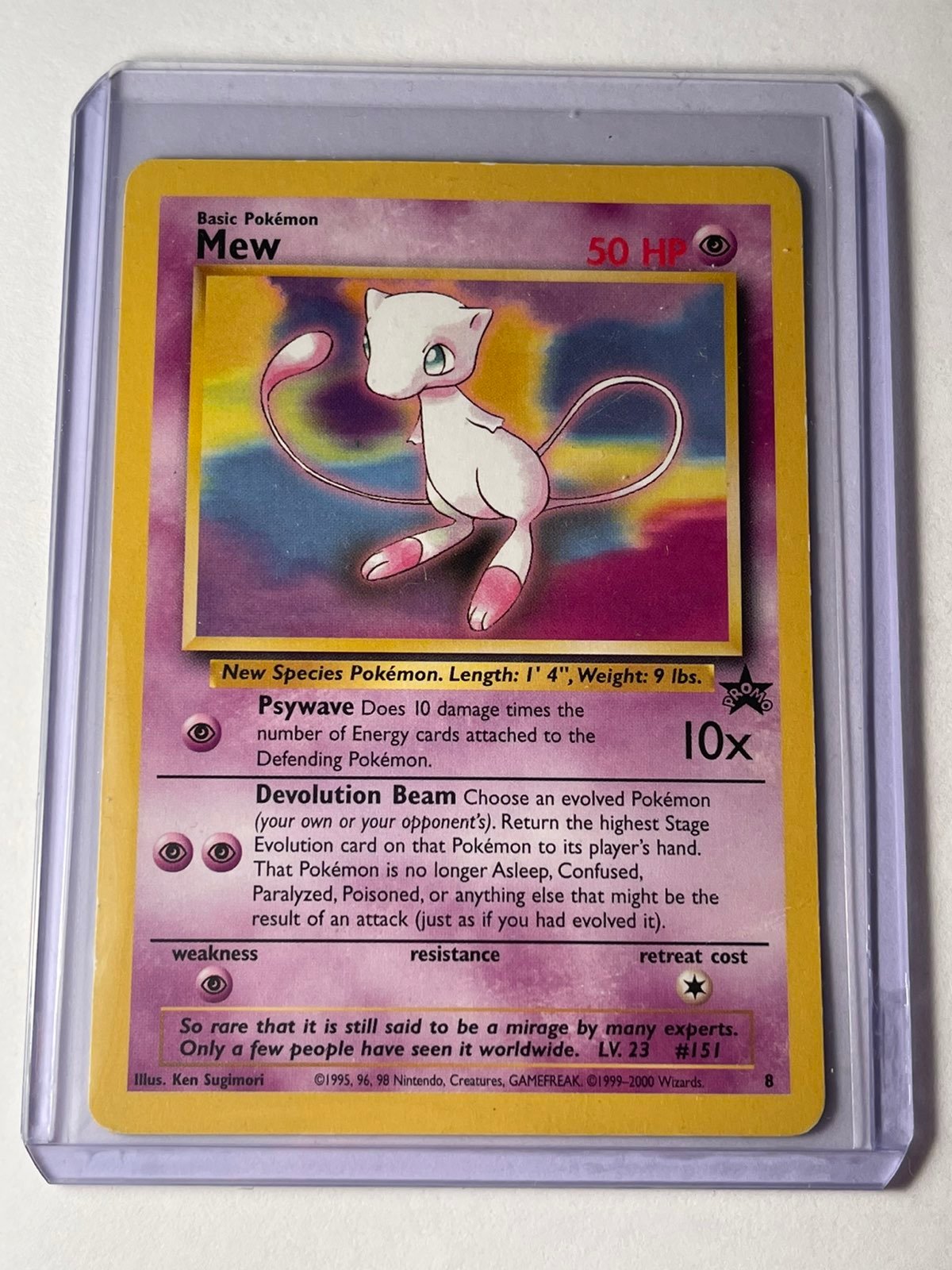 Mew Black Star Promo Pokemon 1995 Origin
