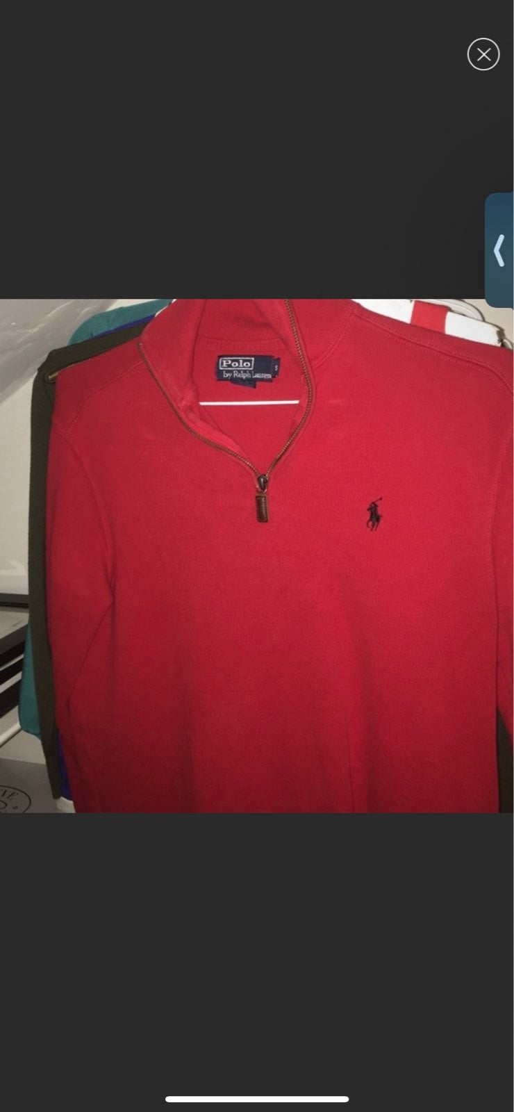 Polo Ralph Lauren university of maryland quarter zip sweater