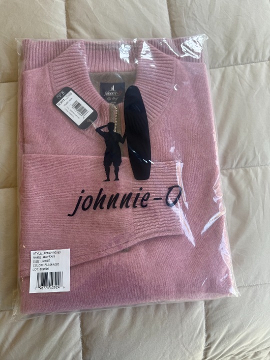 johhnie-O Men's Cashmere 1/4 Zip Sweater