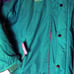 Vintage Colombia Neon Color Block Radial Sleeve Ski Jacket Teal Purple Pink Sz L