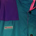 Vintage Colombia Neon Color Block Radial Sleeve Ski Jacket Teal Purple Pink Sz L