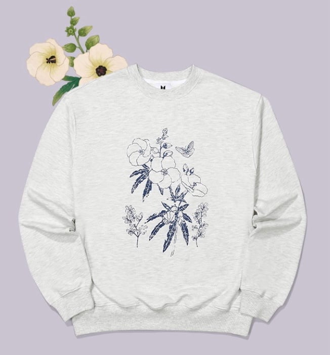 BTS 2022 DALMAJUNG SWEATSHIRT (melange grey)