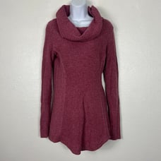 Angel of the North pink Cowl Neck Sweater dress small