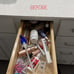 WOWBOX 25 PCS Clear Plastic Drawer Organizer Set, 4 Sizes Desk Drawer Divider Or