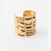 ZARA Rigid Metal Cuff Bracelet Textured Design