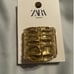ZARA Rigid Metal Cuff Bracelet Textured Design