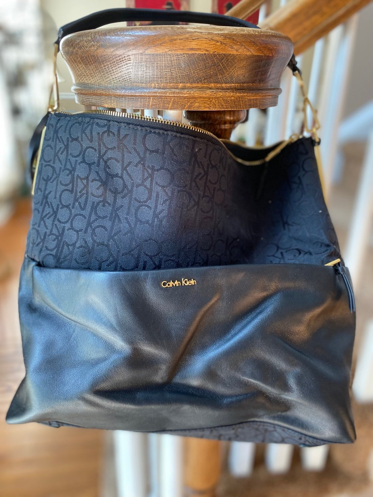 Shop Calvin Klein Logo Handbags by nori_s_