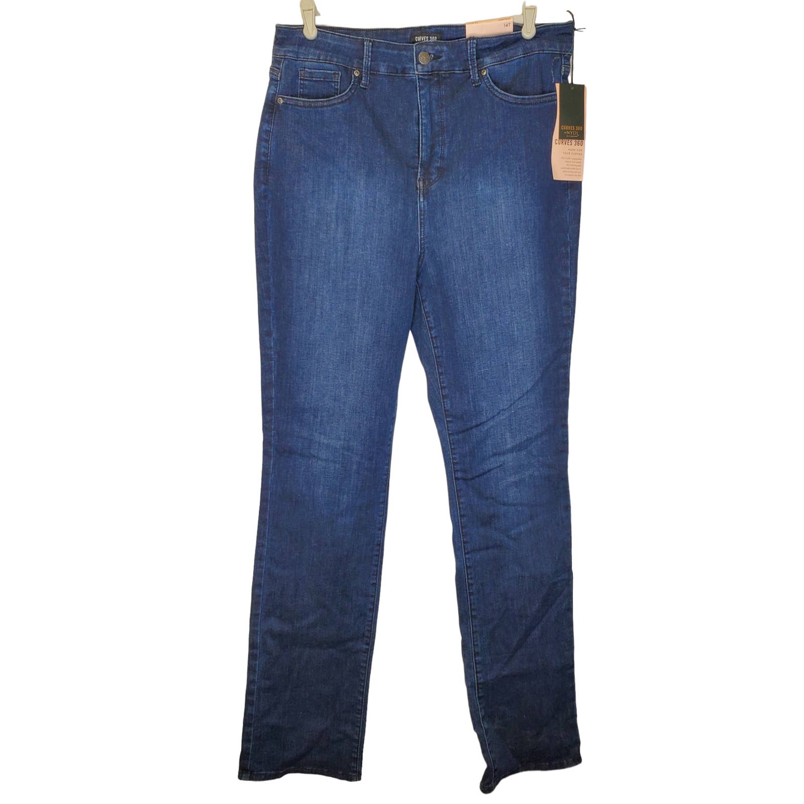 NEW NYDJ 12 Curve Shaper Marilyn Underground Slimming Jeans Denim Stretch