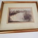 Ben Hampton 1973 Red Barn and Pond Rustic Farmhouse Style Landscape Signed Print
