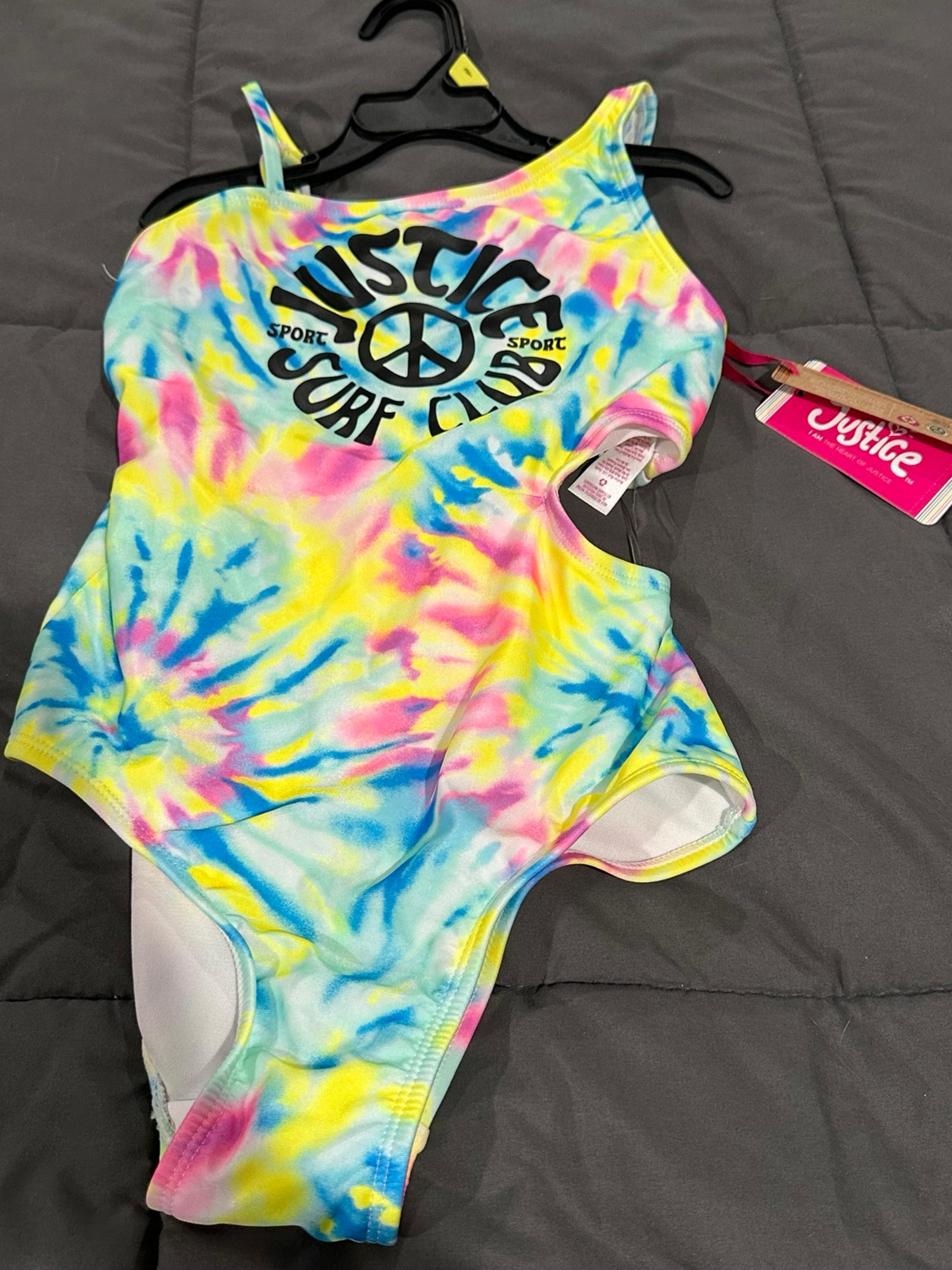 New Girls Size 12/14 Justice Bathing Suit