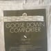 Hotel collection goose down light weight comforter