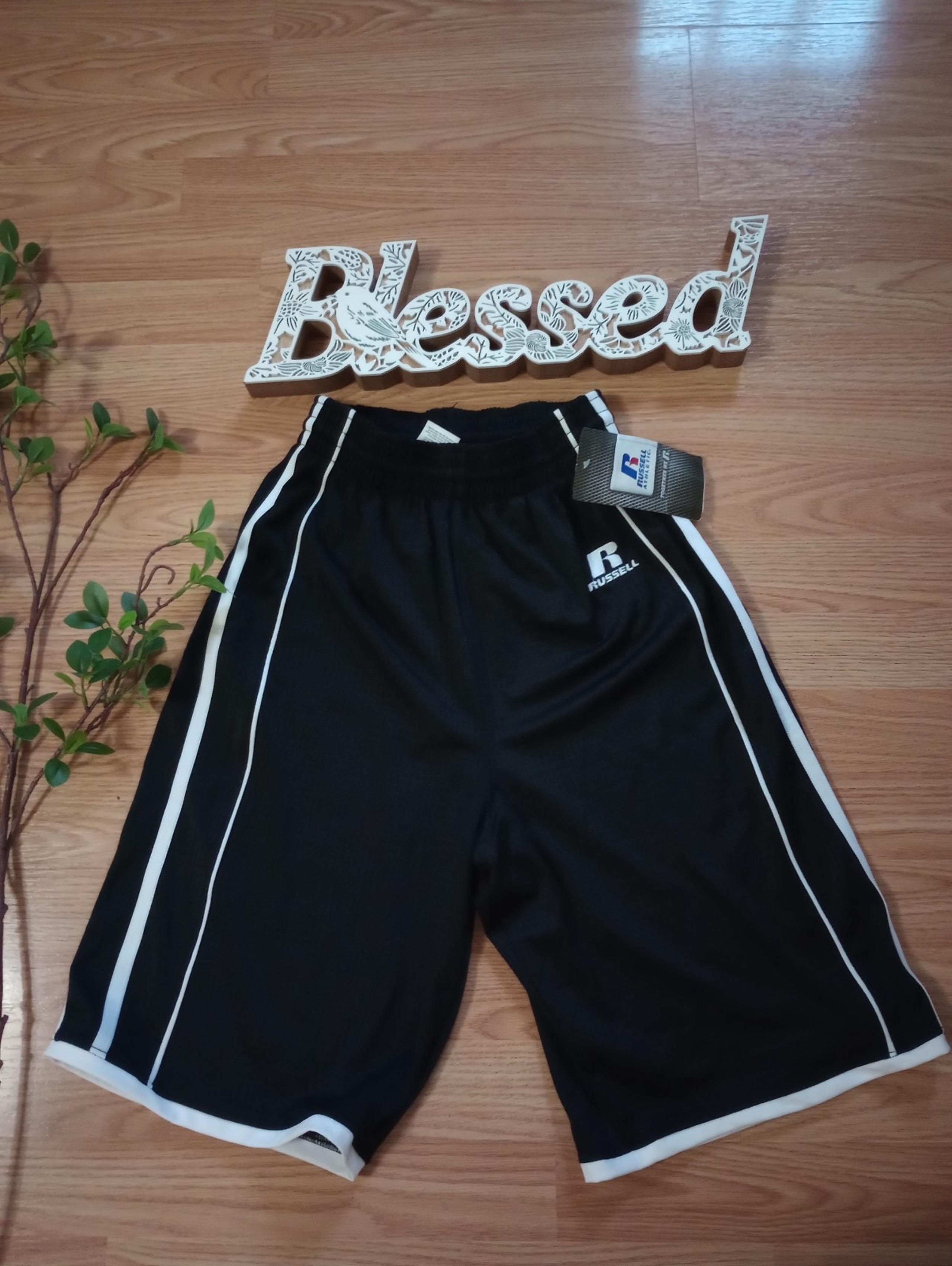 NWT Mens Black Athletic Shorts Size Small - Russell Athletic