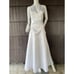 Vintage Jessica McClintock Gunne Sax Halter Tie Neck Backless White Dress Size 2