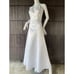 Vintage Jessica McClintock Gunne Sax Halter Tie Neck Backless White Dress Size 2