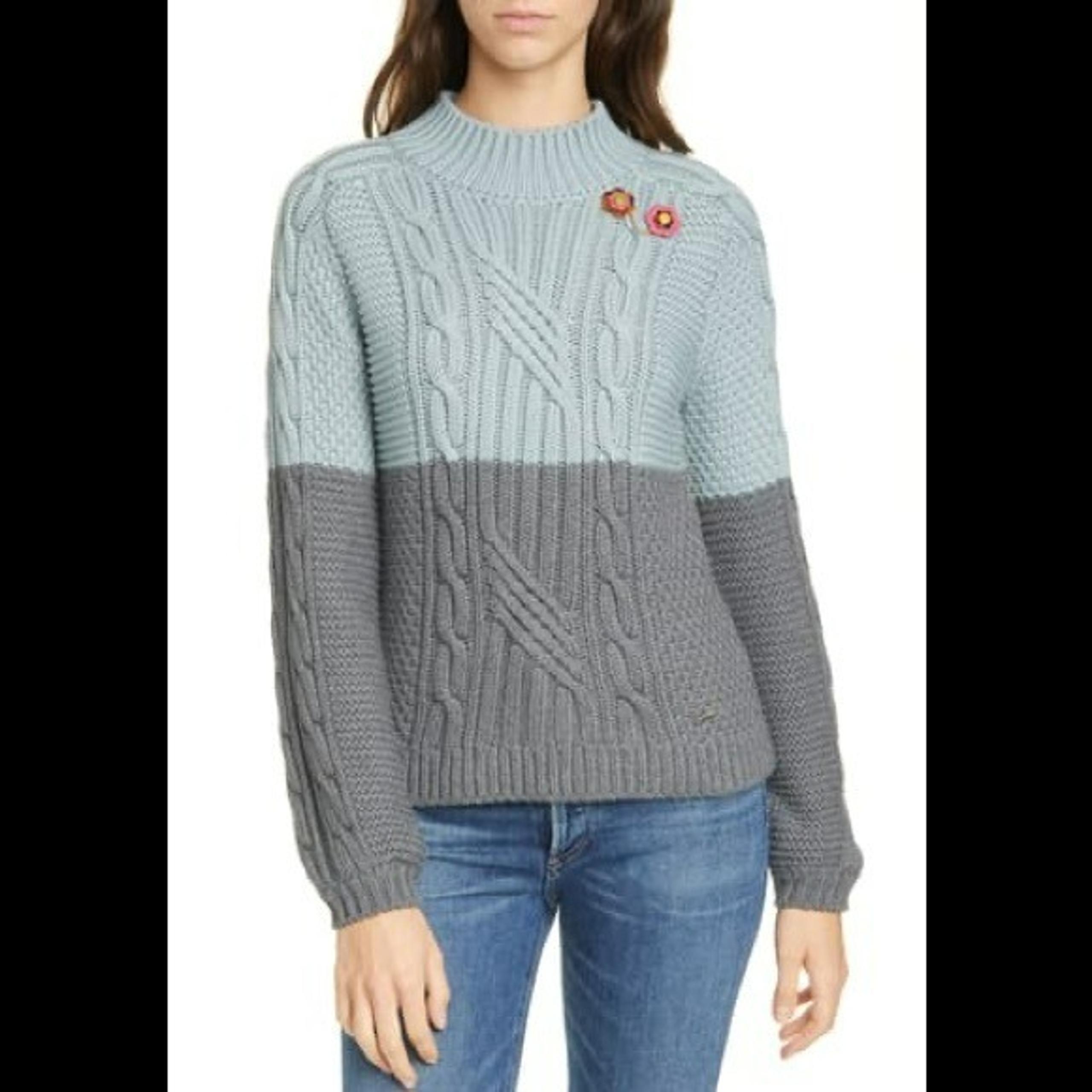 Ted Baker Slimbo CBN Chunky Cable Knit S