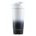 Ice Shaker Double Walled Vacuum Insulated Protein Shaker Bottle, Black/White