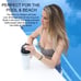 Ice Shaker Double Walled Vacuum Insulated Protein Shaker Bottle, Black/White