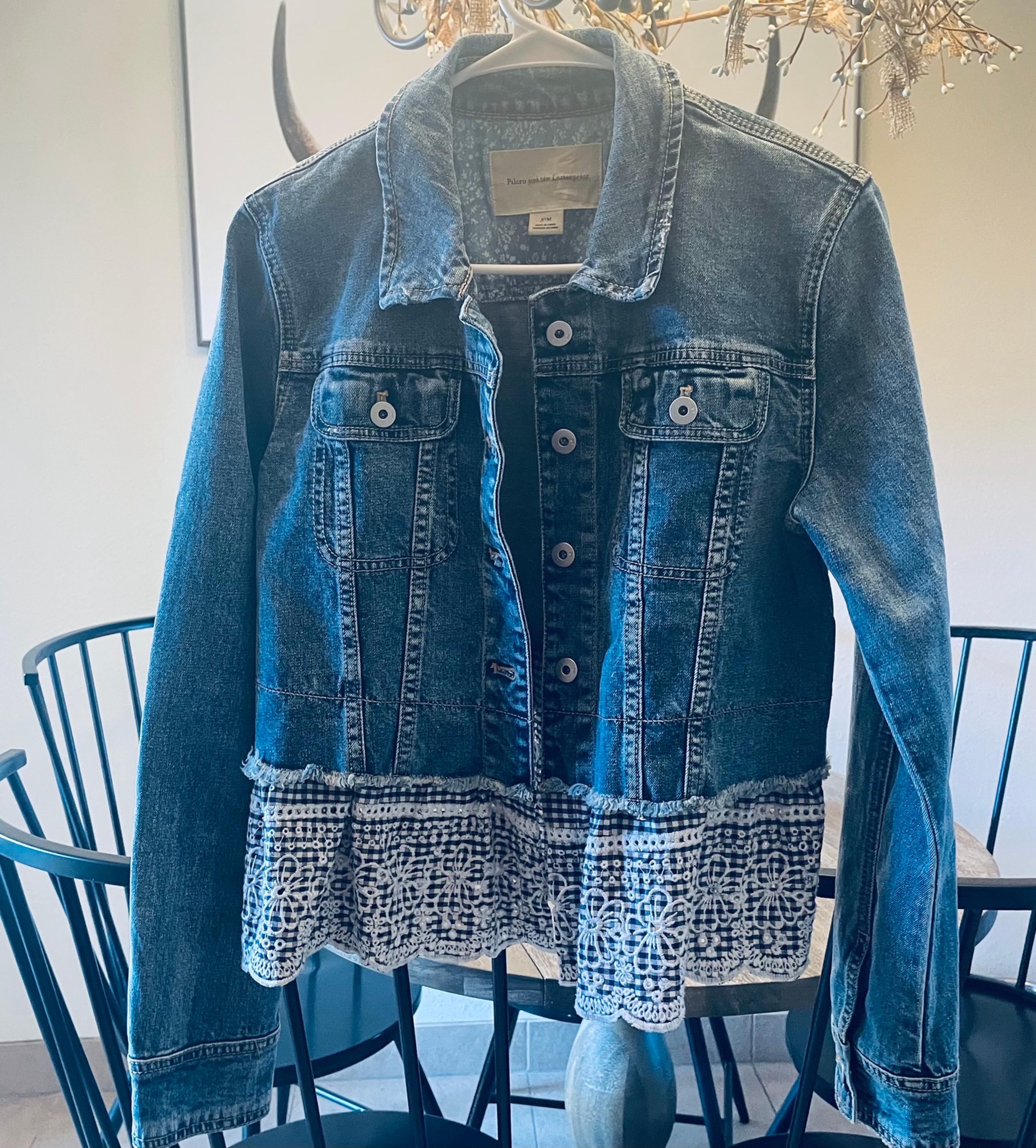 Anthropologie Ruffled Jean Jacket