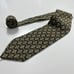 Valentino Cravatte Vintage Men's Tie Made In Italy Grey Gold 100% Silk Necktie
