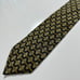 Valentino Cravatte Vintage Men's Tie Made In Italy Grey Gold 100% Silk Necktie