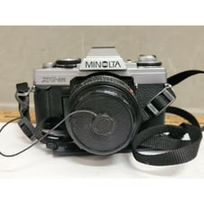 Minolta XG-M 35mm SLR Film Camera w/ MD 50mm F2 lens AS IS Parts only