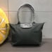 Longchamp Gray Tote Bag with Classic Shape and Sleek Material