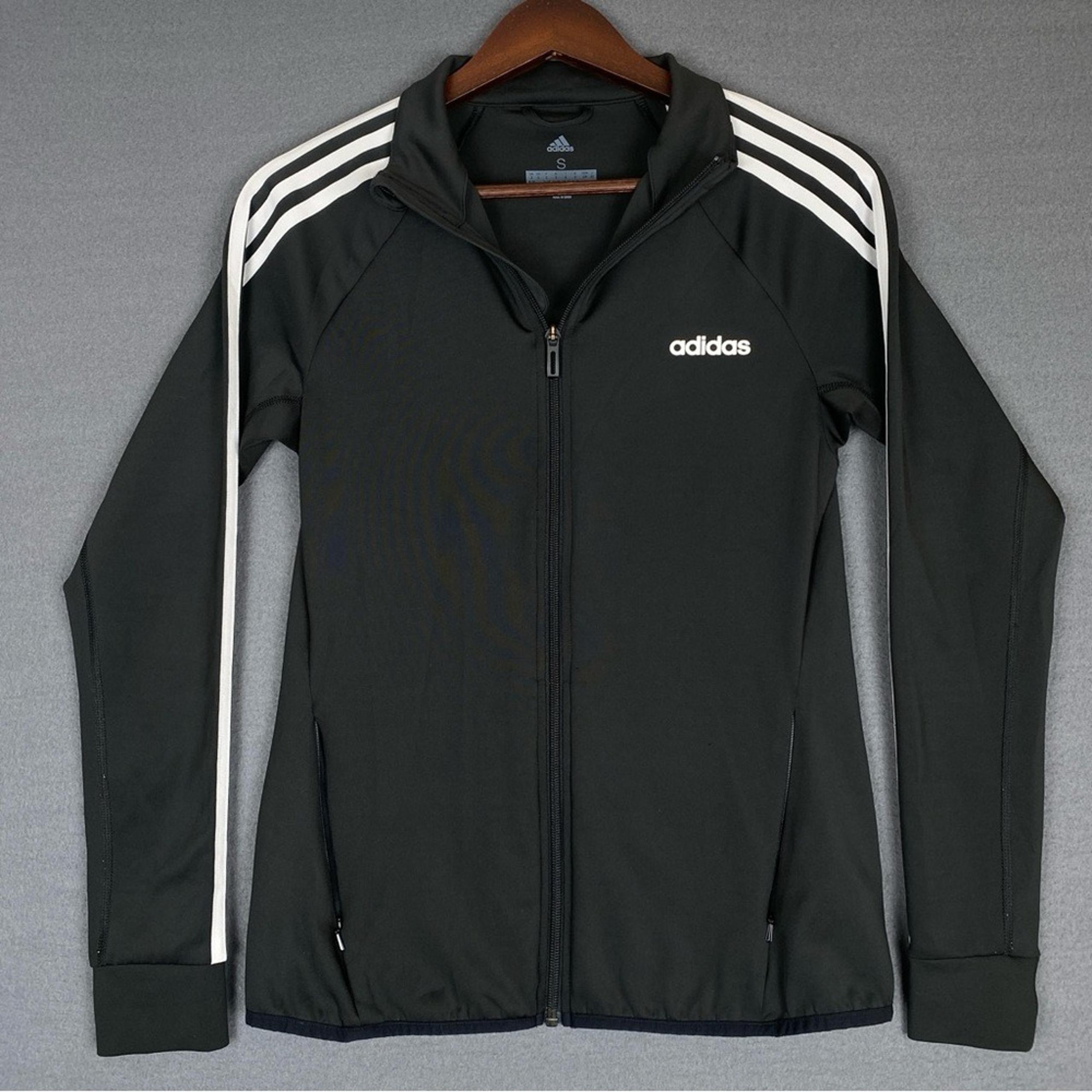 Adidas Designed 2 Move Track Jacket Women's Small Full Zip 3 Stripes Climalite