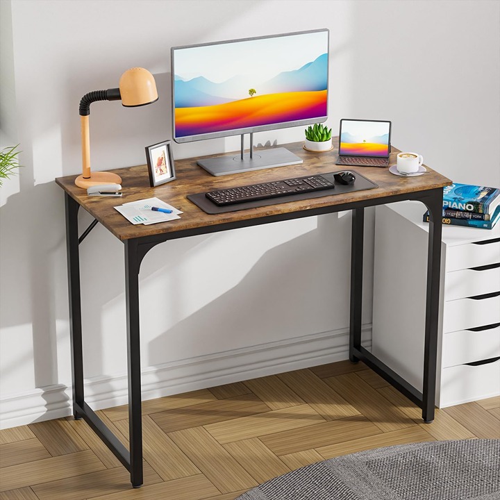 39 inch Adjustable feet Computer Desk Study Writing Table