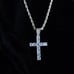 CROSS DIAMONDS CZ 18K GOLD CHAIN ITALY